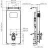 Система инсталляции для унитазов WASSERKRAFT SALM 27TLT.010.ME.BL.PG04